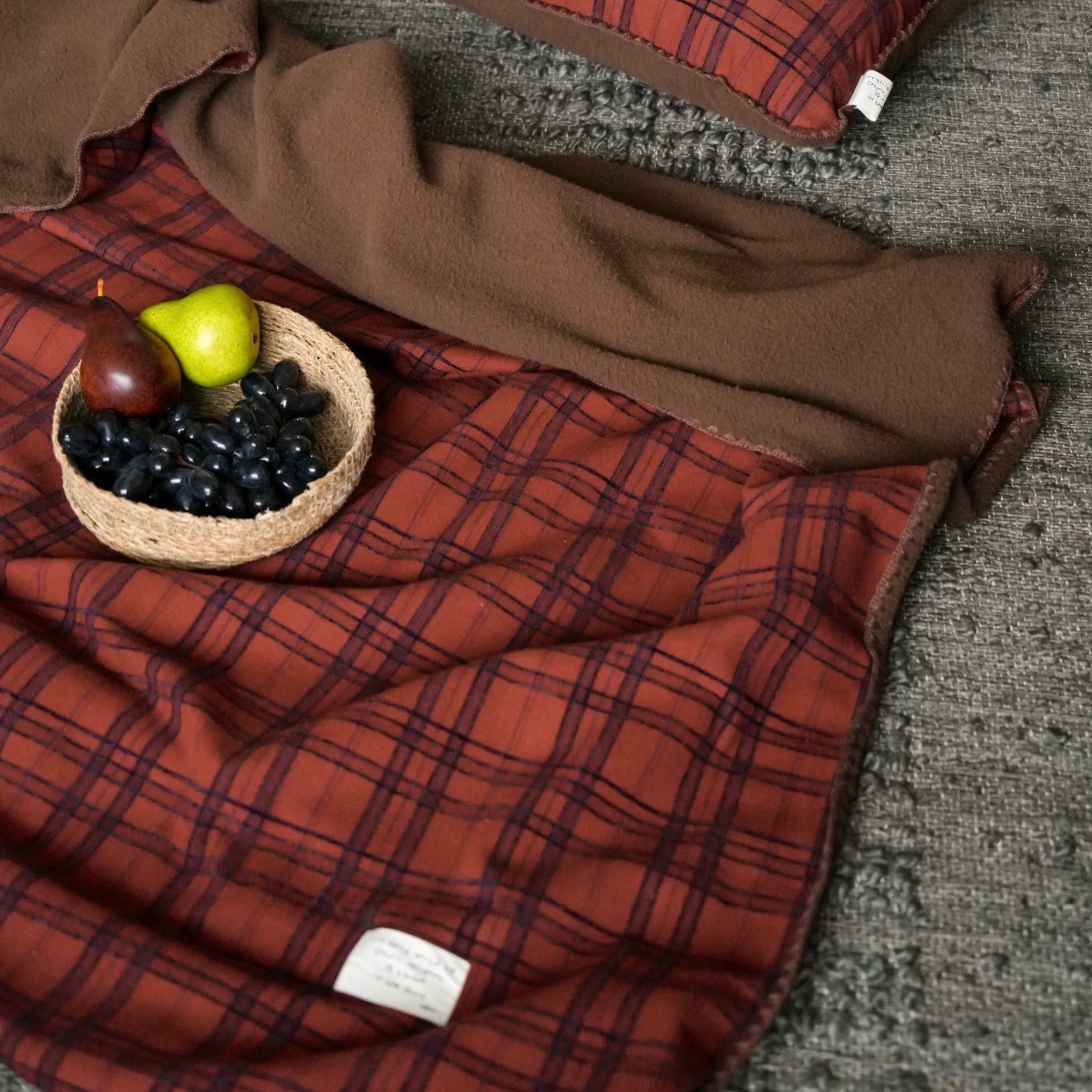 check reversible blanket (4design)