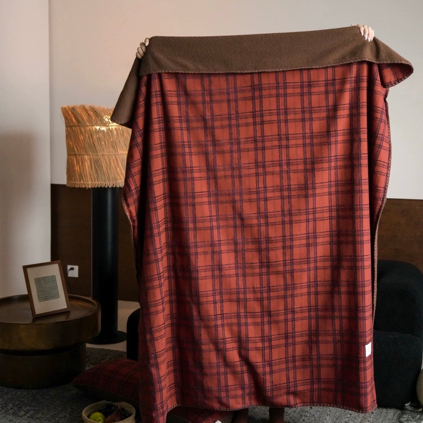 check reversible blanket (4design)