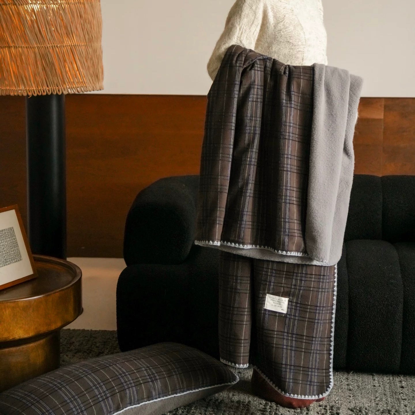 check reversible blanket (4design)