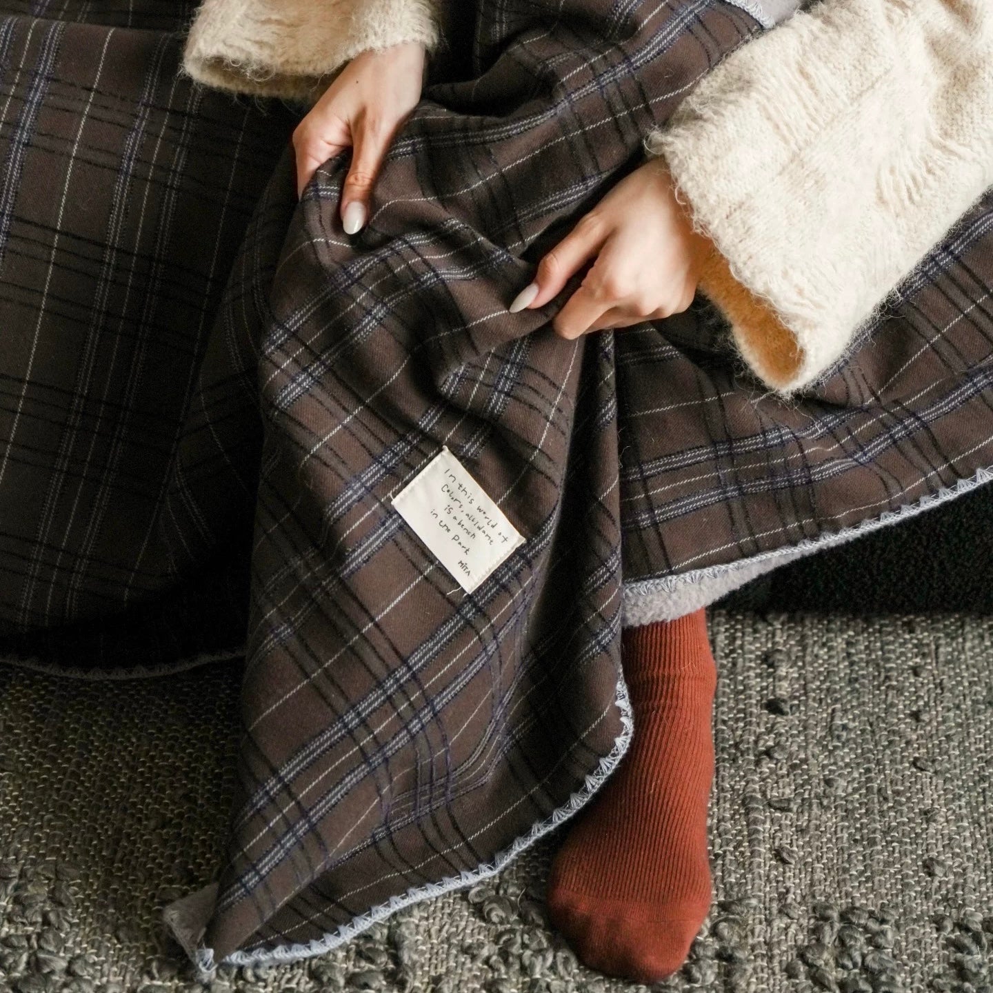 check reversible blanket (4design)