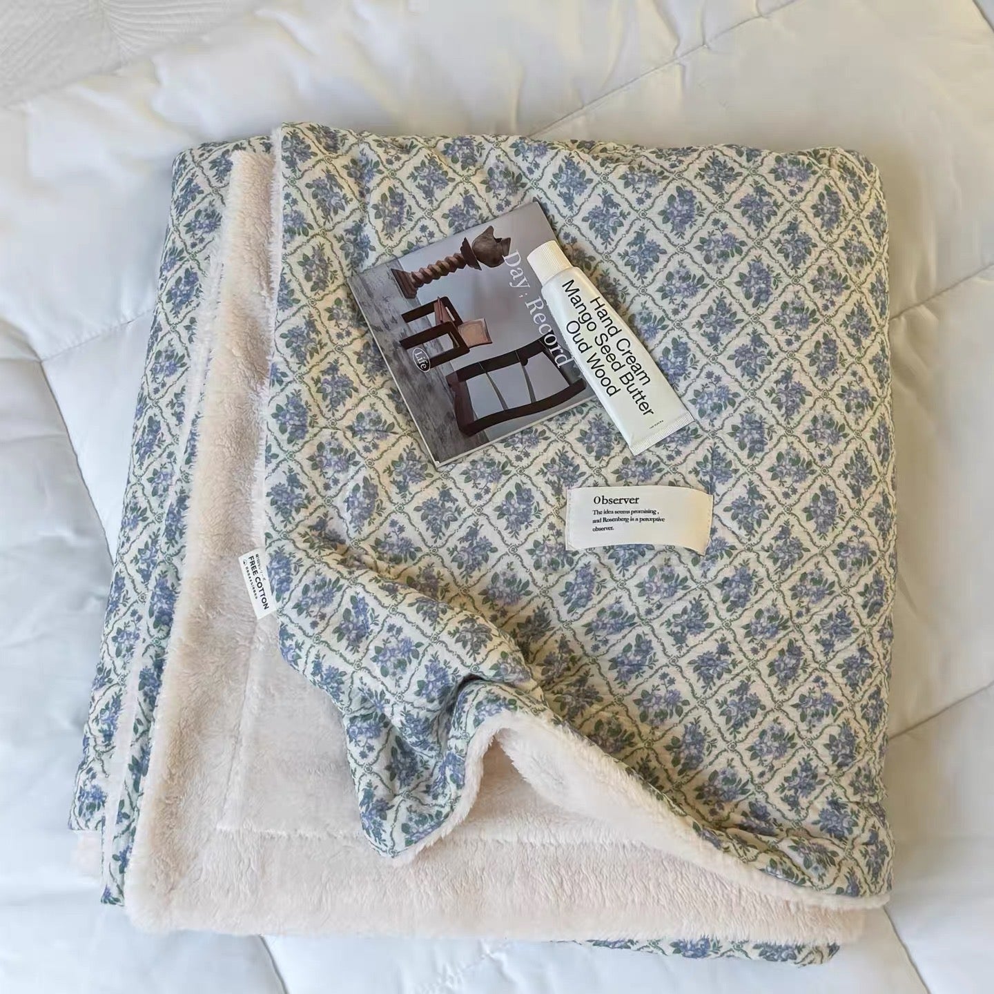 natural organic flower blanket (5design)