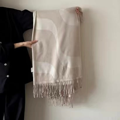 wave fringe blanket (3color)