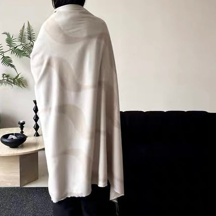 wave fringe blanket (3color)