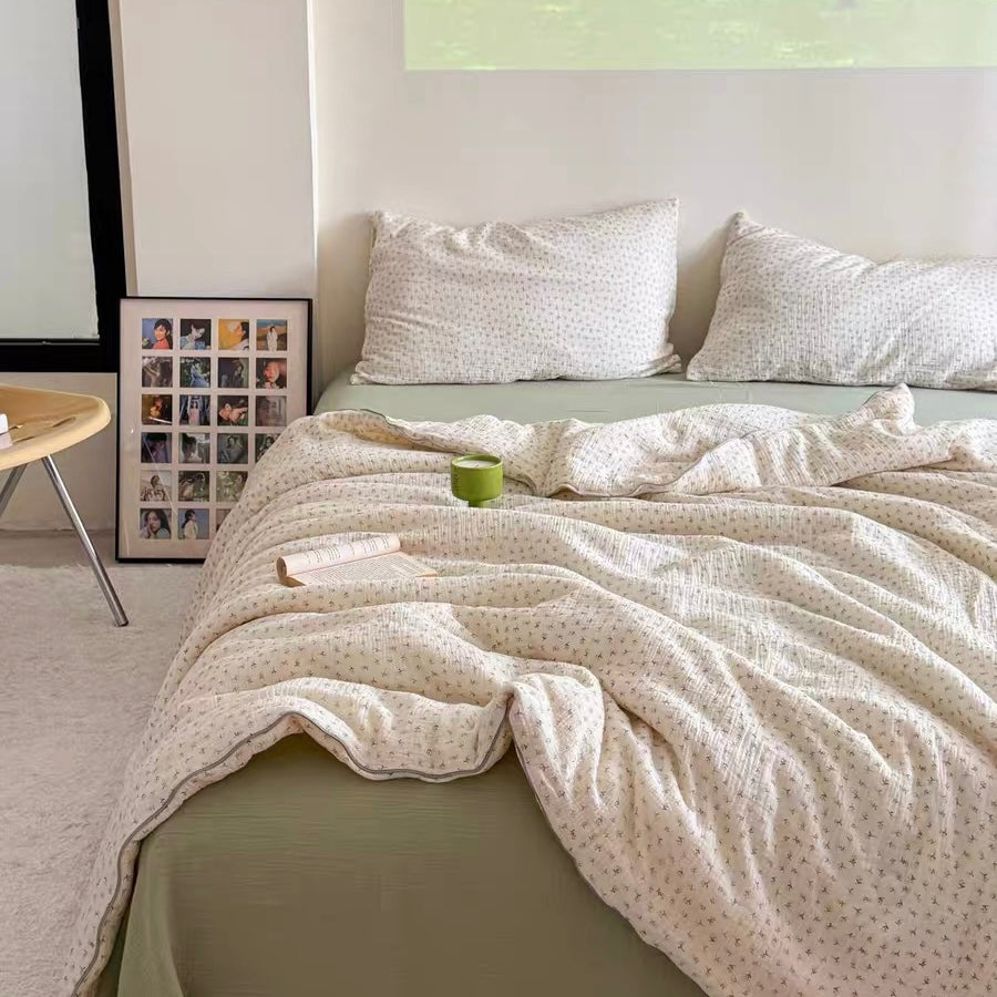 lovely quilt & pillow sheets set (4design)