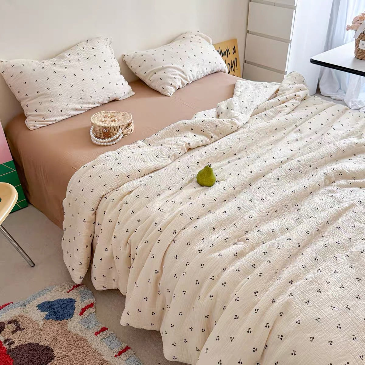 pretty quilt & pillow sheets set (4design)