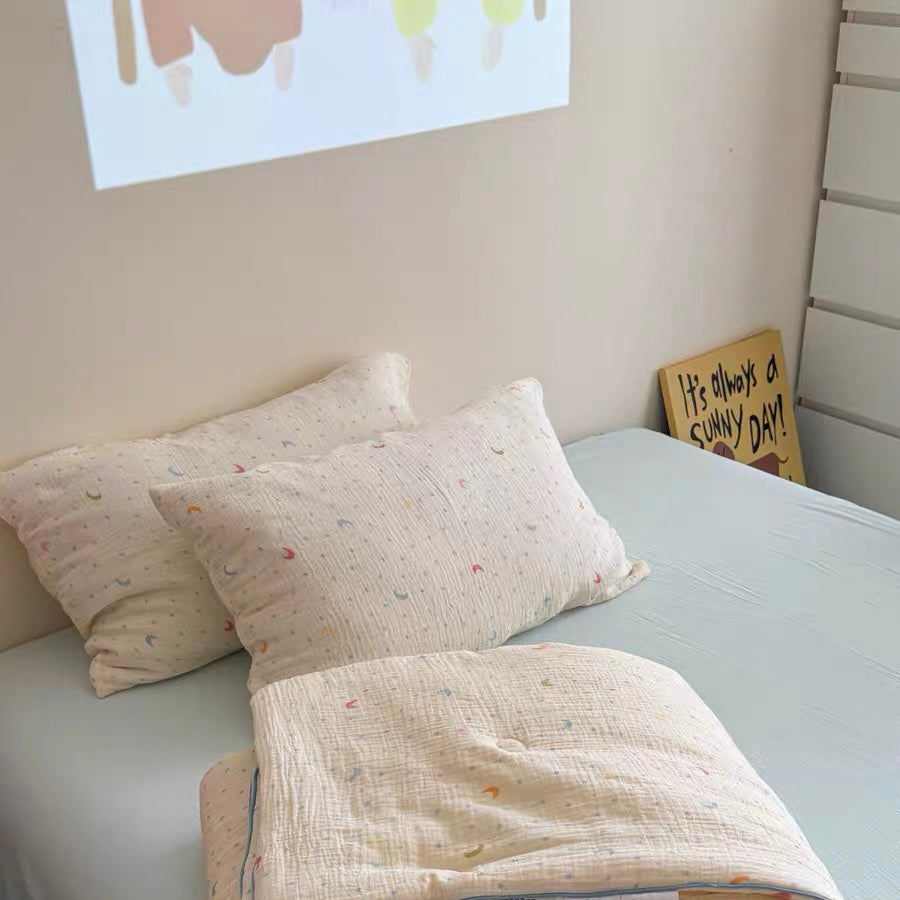 pretty quilt & pillow sheets set (4design)