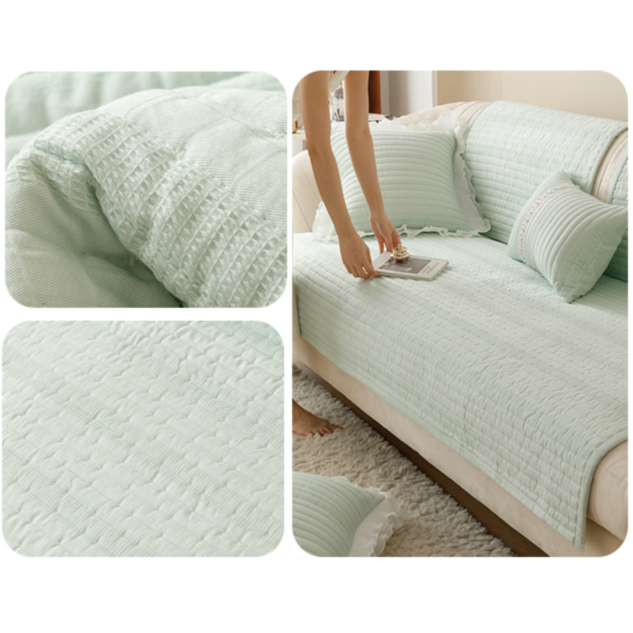 5color summer light frill sofa cover