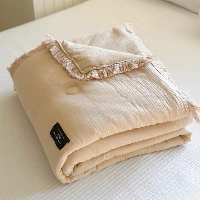 simple tassel quilt (4colors)