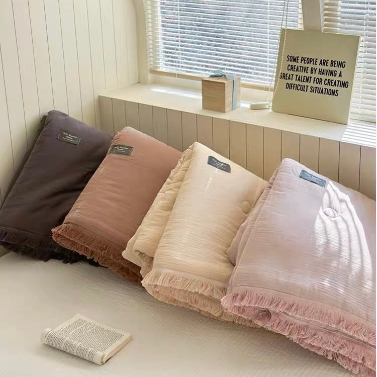 simple tassel quilt (4colors)