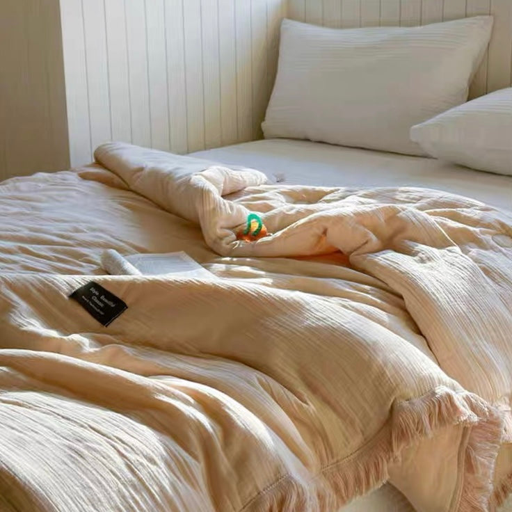 simple tassel quilt (4colors)