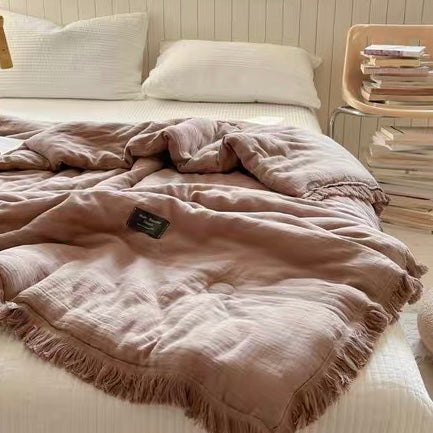 simple tassel quilt (4colors)