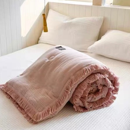 simple tassel quilt (4colors)