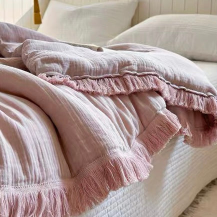 simple tassel quilt (4colors)