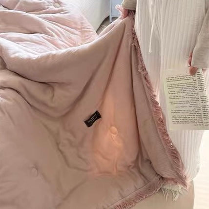 simple tassel quilt (4colors)