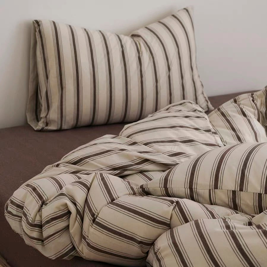 stripe cotton bedlinen set (2colors)