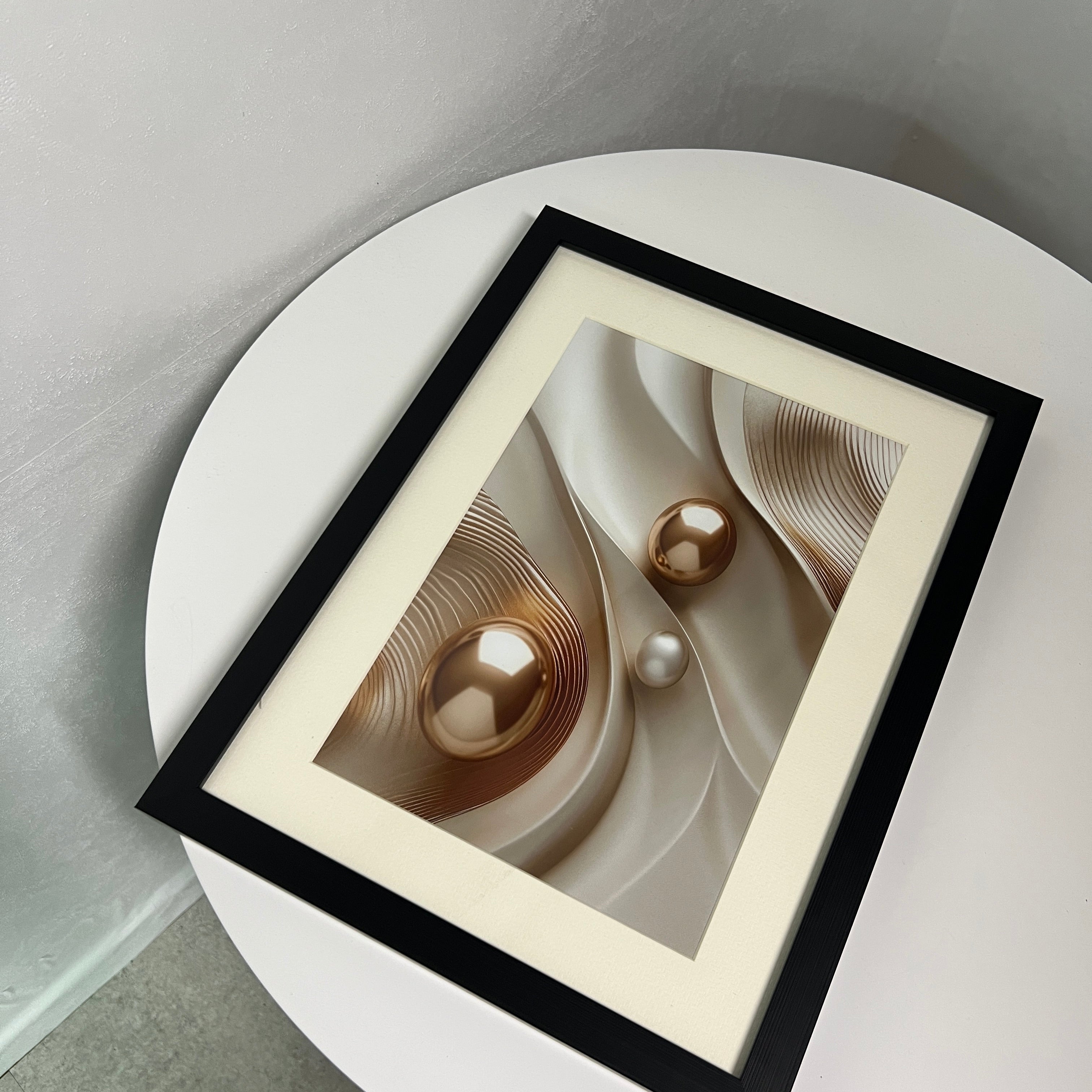 【即納】pearl poster & frame SET (30×40cm)