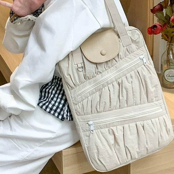 Metallic Ruched PC bag (2colors)