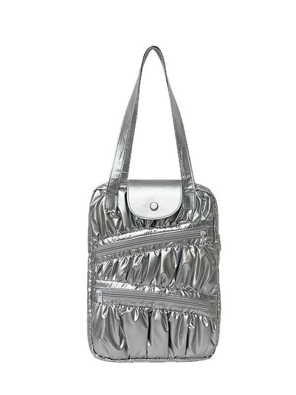 Metallic Ruched PC bag (2colors)