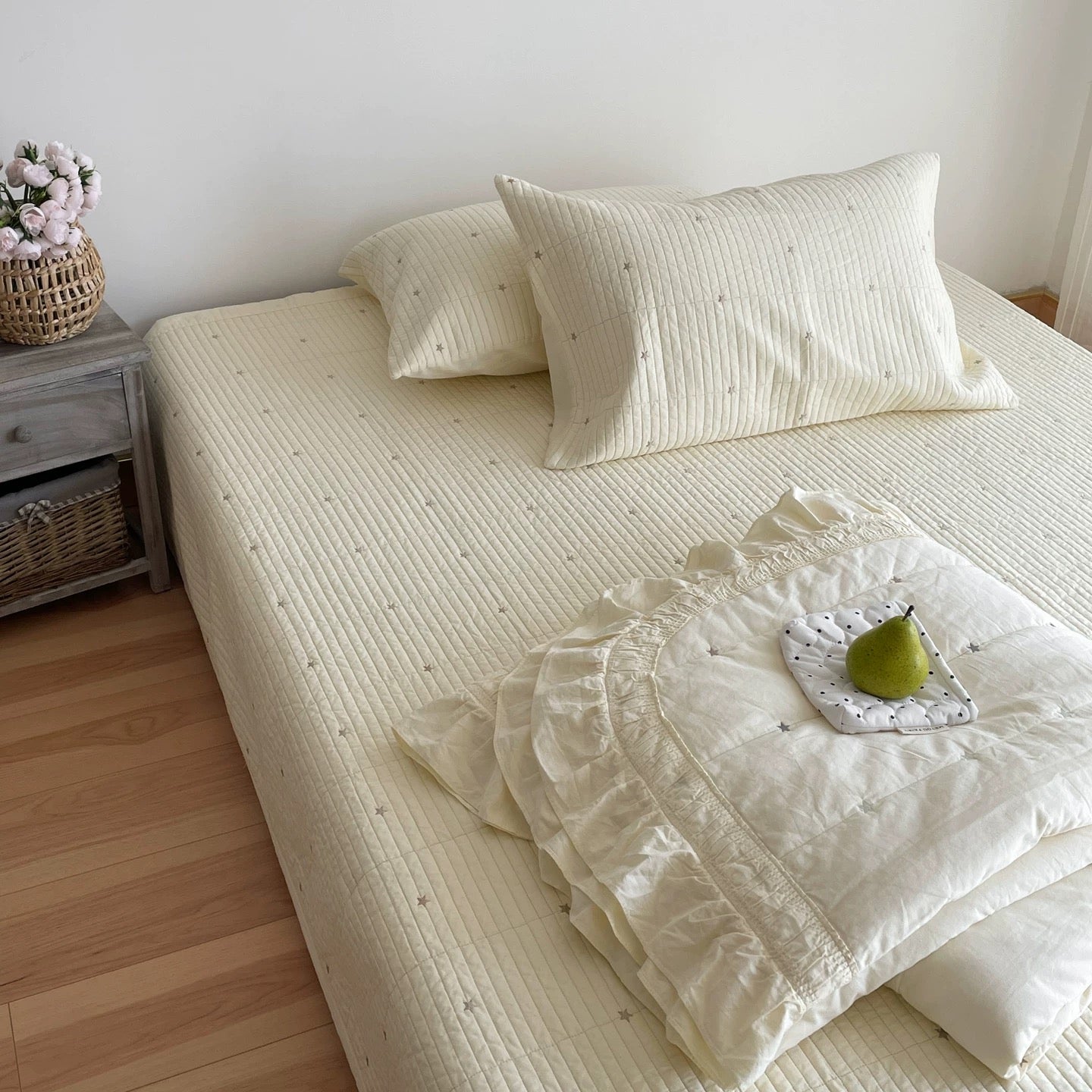 mini star quilt & pillow sheets set (4colors)