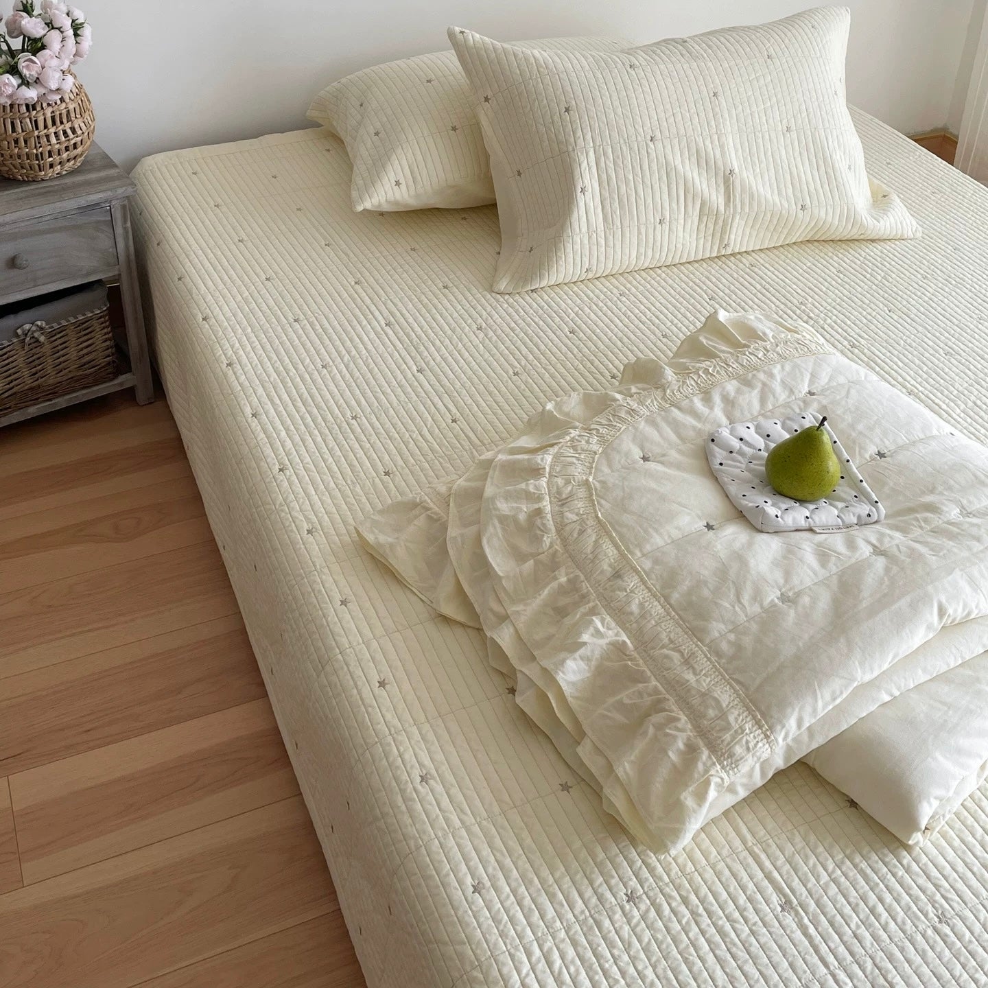 mini star quilt & pillow sheets set (4colors)