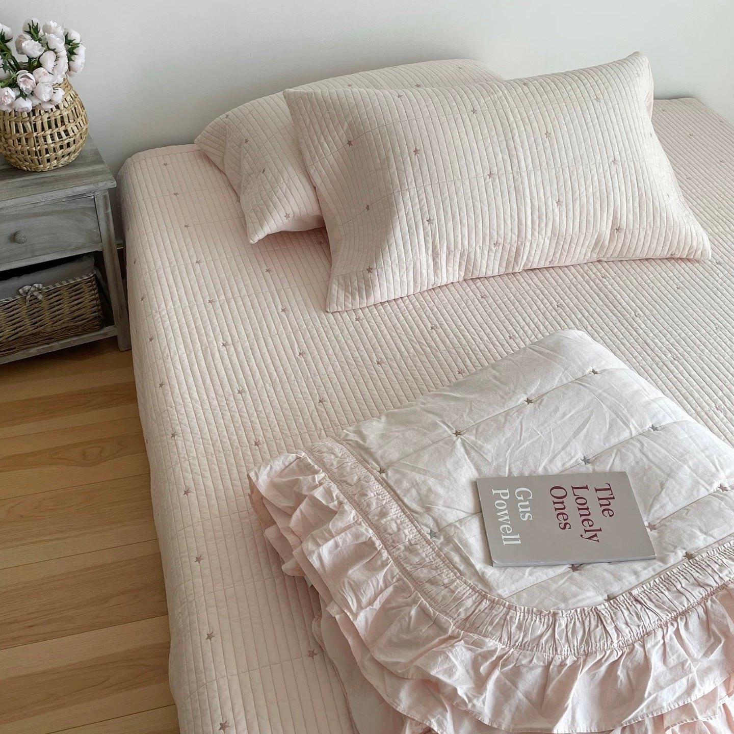 mini star quilt & pillow sheets set (4colors)