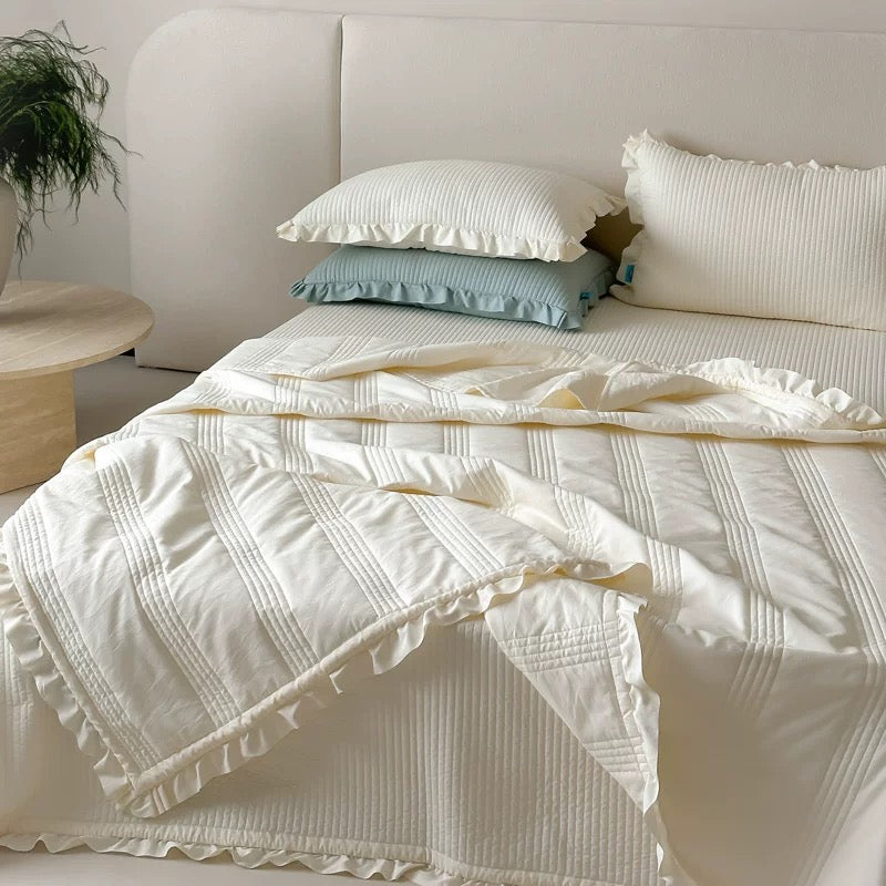 simple stripe quilt & pillow sheets set (5colors)