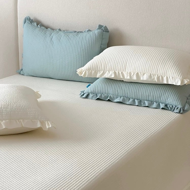 simple stripe quilt & pillow sheets set (5colors)