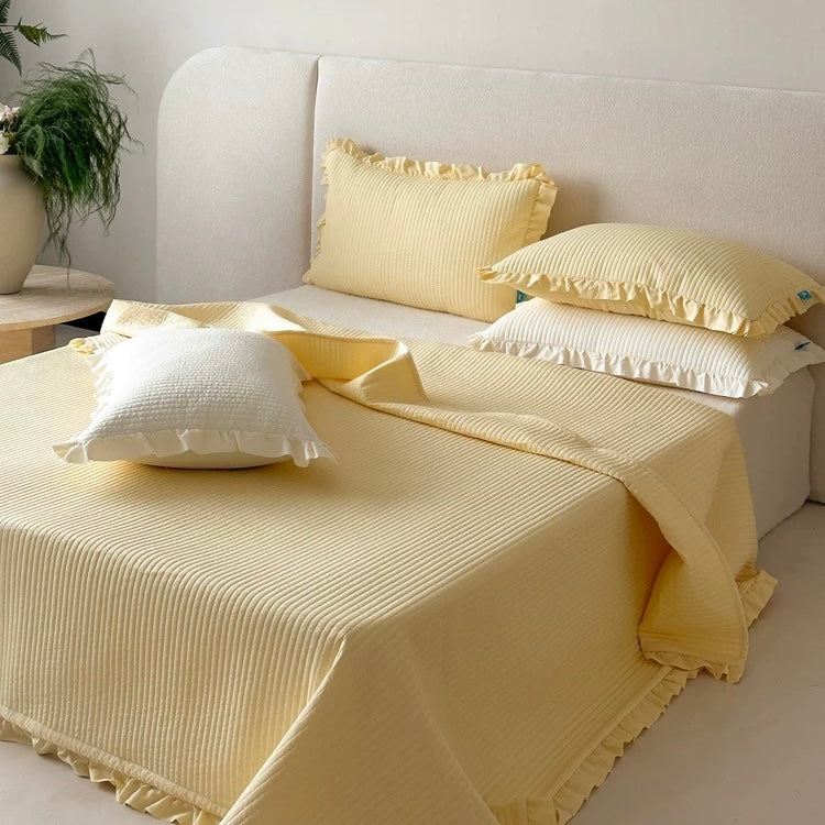 simple stripe quilt & pillow sheets set (5colors)