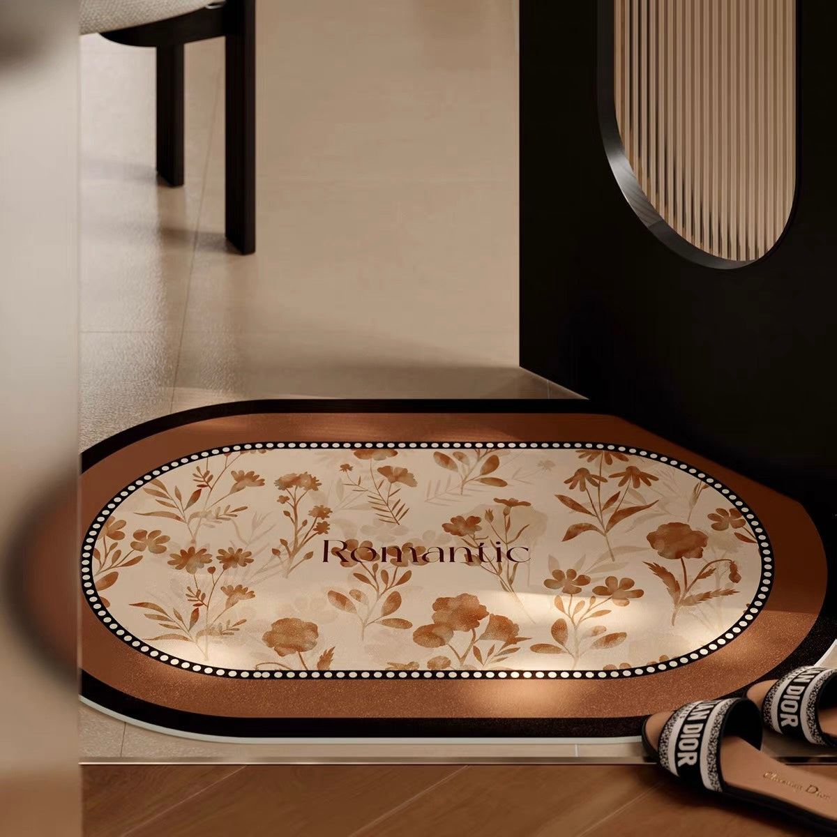 Autumn romantic bath mat