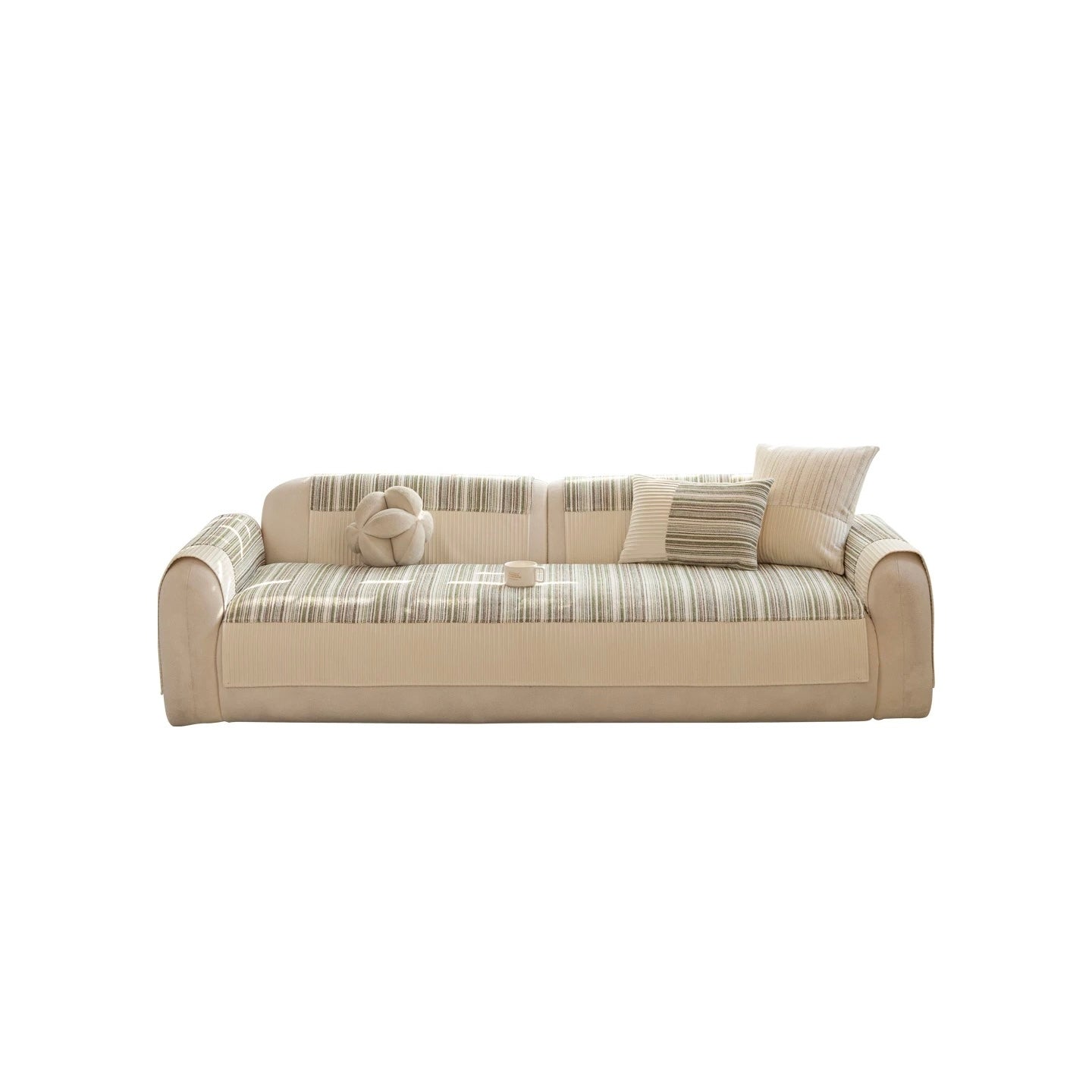 Natural Stripe Chenille sofa cover (4colors)