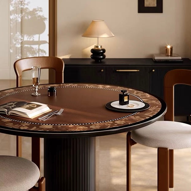 Autumn romantic round table mat