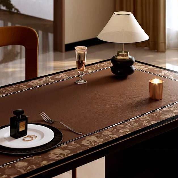 Autumn romantic square table mat