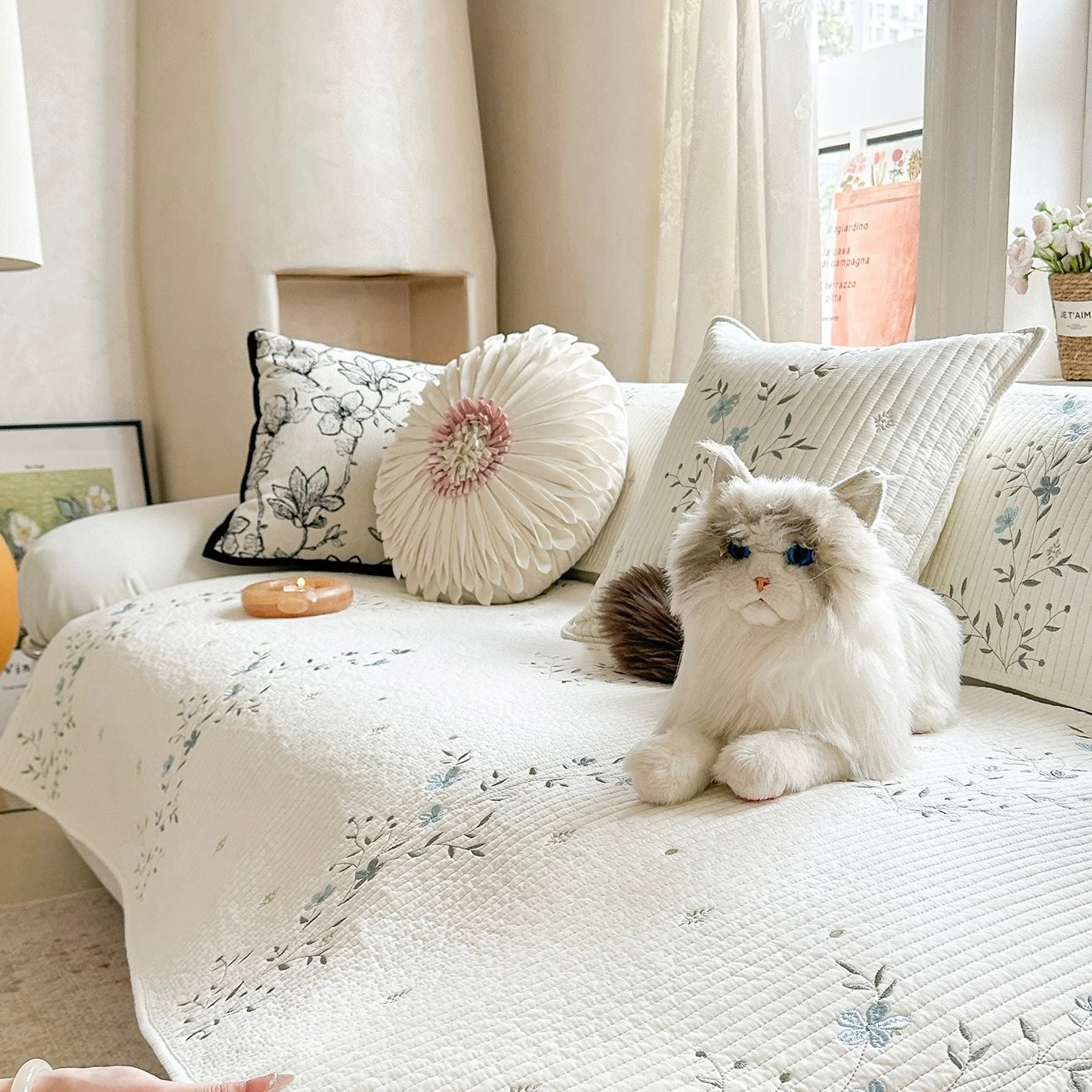 Nordic Style Jacquard sofa cover
