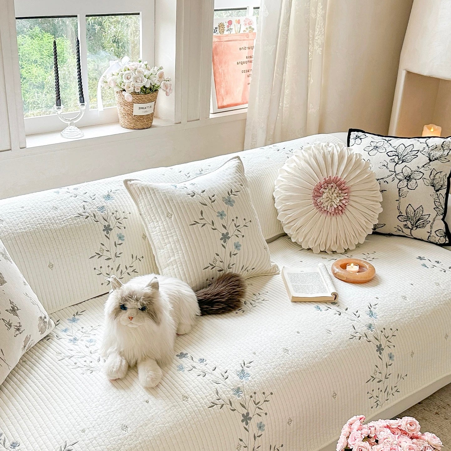 Nordic Style Jacquard sofa cover