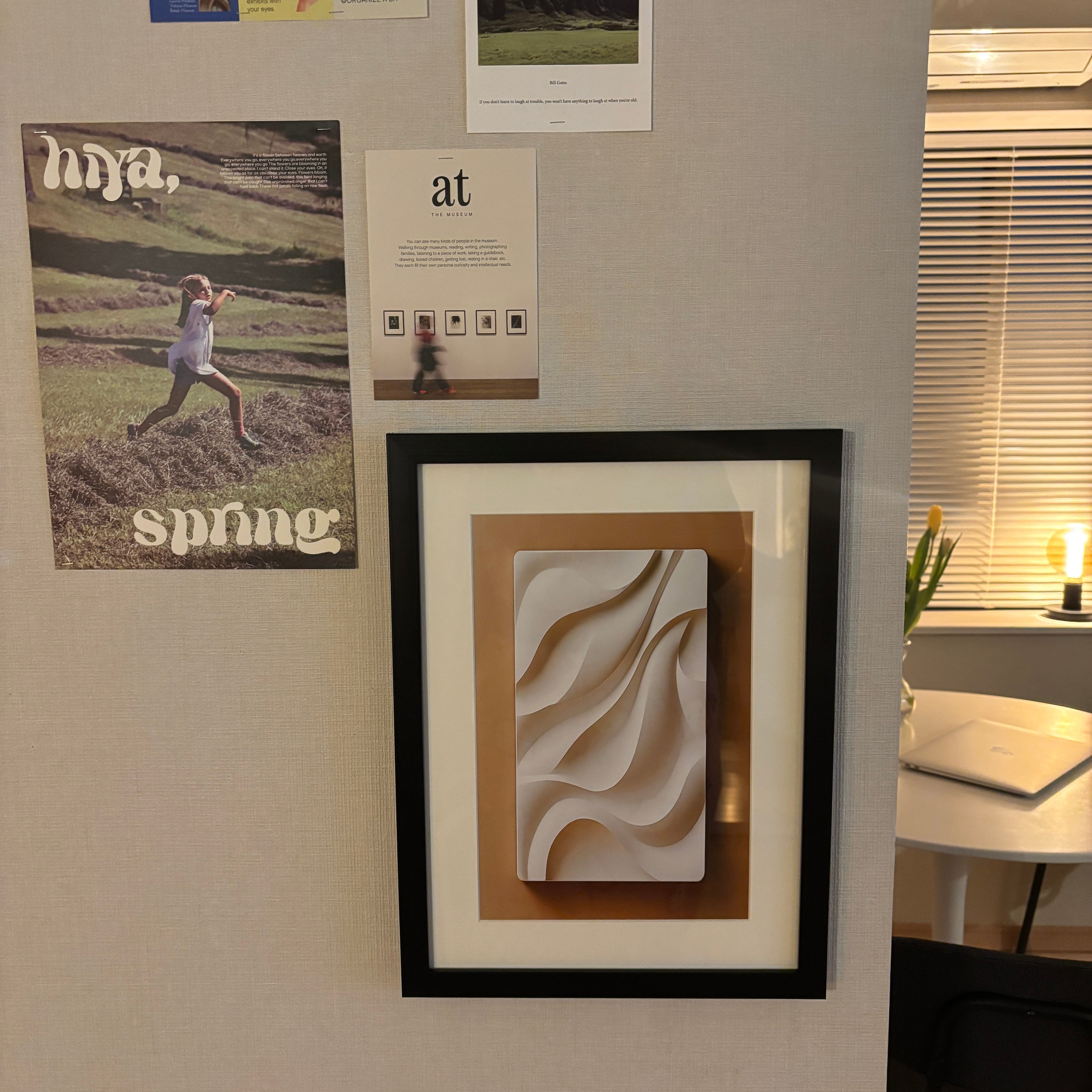 【即納】textured poster & frame SET (30×40cm)