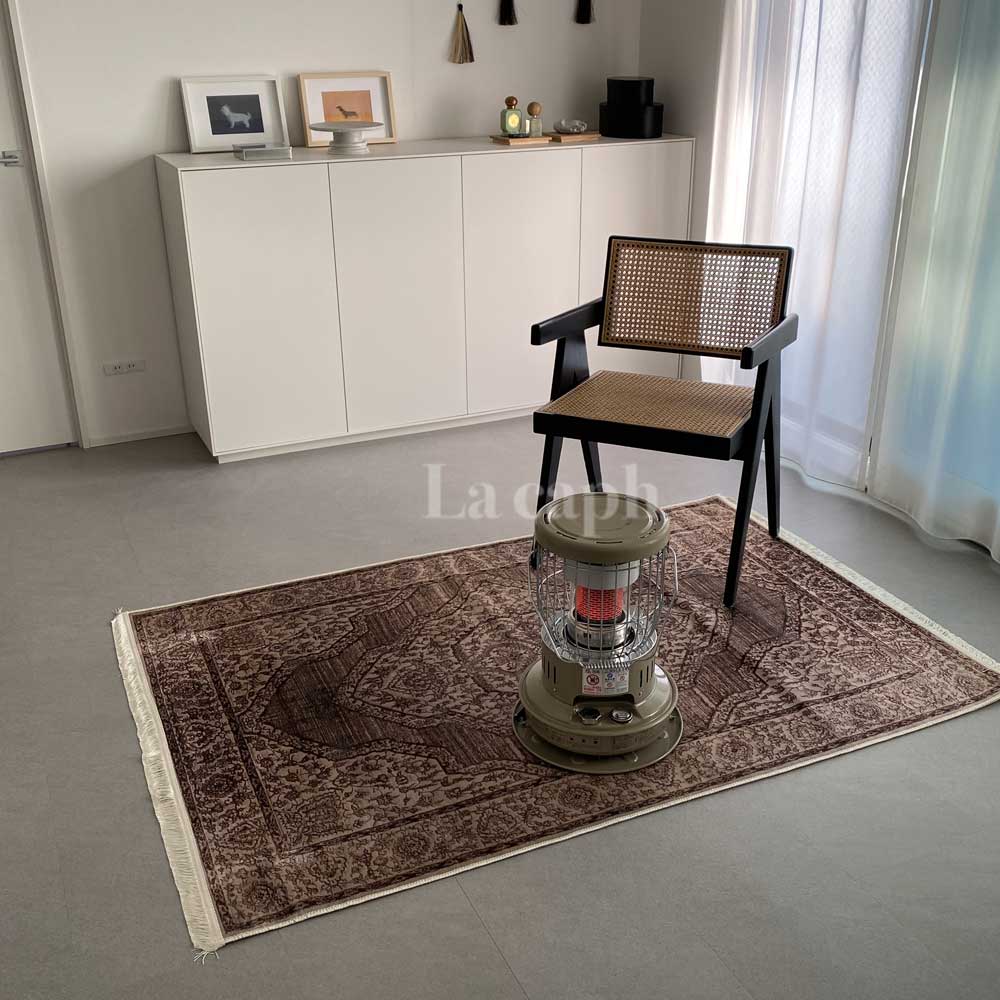 【即納】bohemian brown rug carpet
