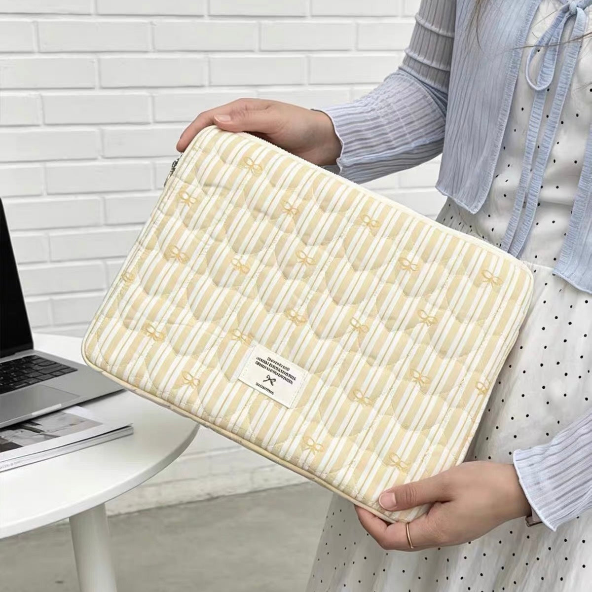 Ribbon Stripe summer PC bag (2colors)