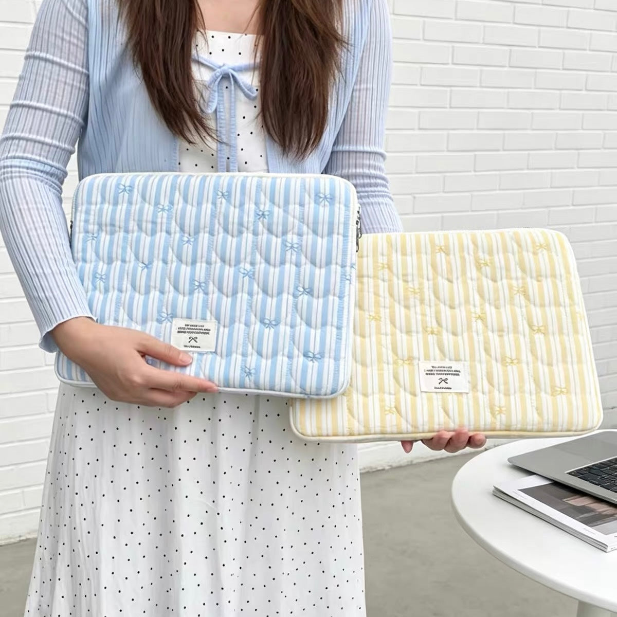 Ribbon Stripe summer PC bag (2colors)