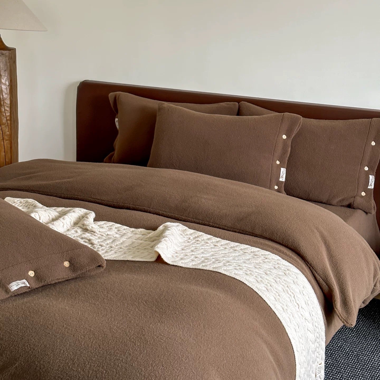 Teddy Fleece Button bedlinen set (6colors)