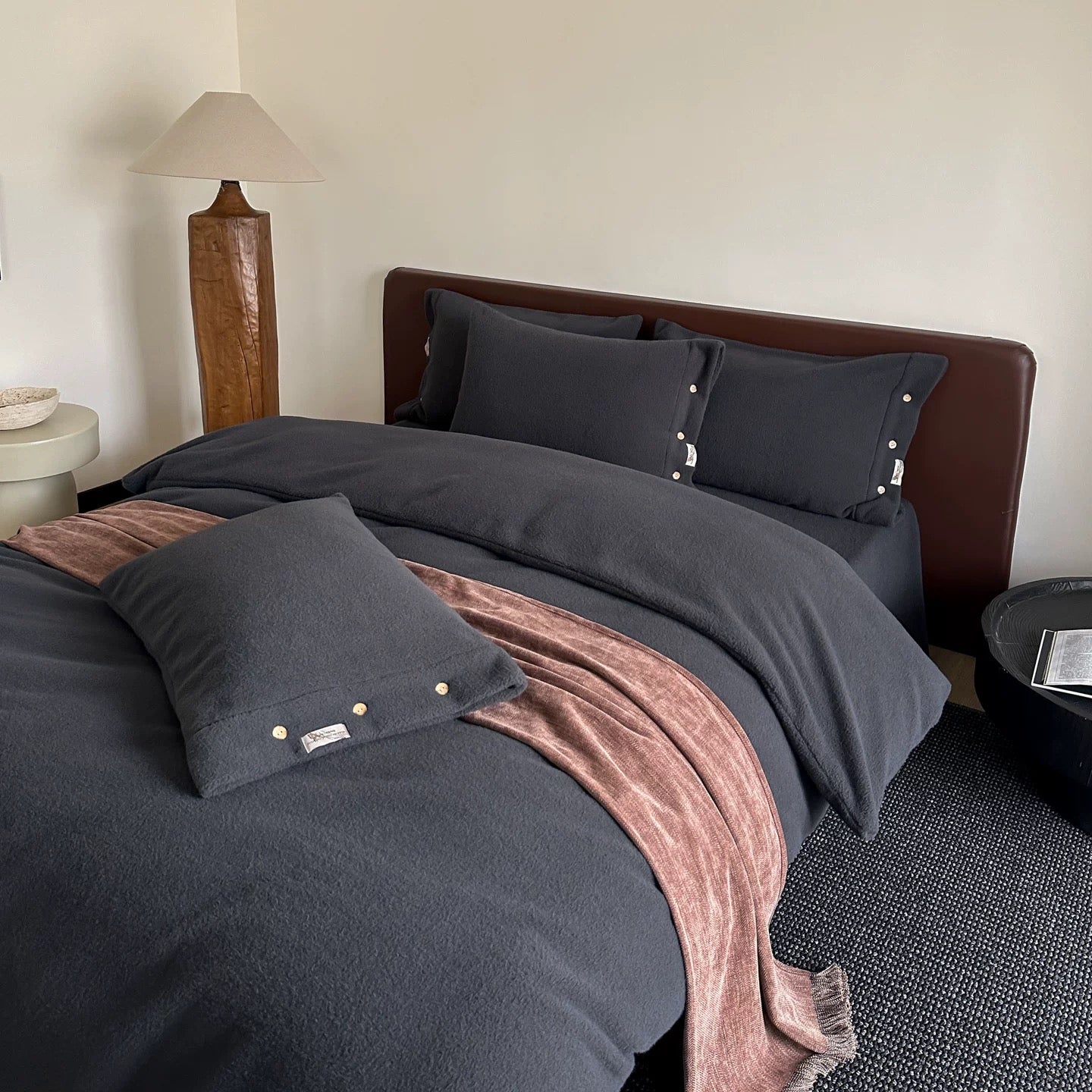Teddy Fleece Button bedlinen set (6colors)