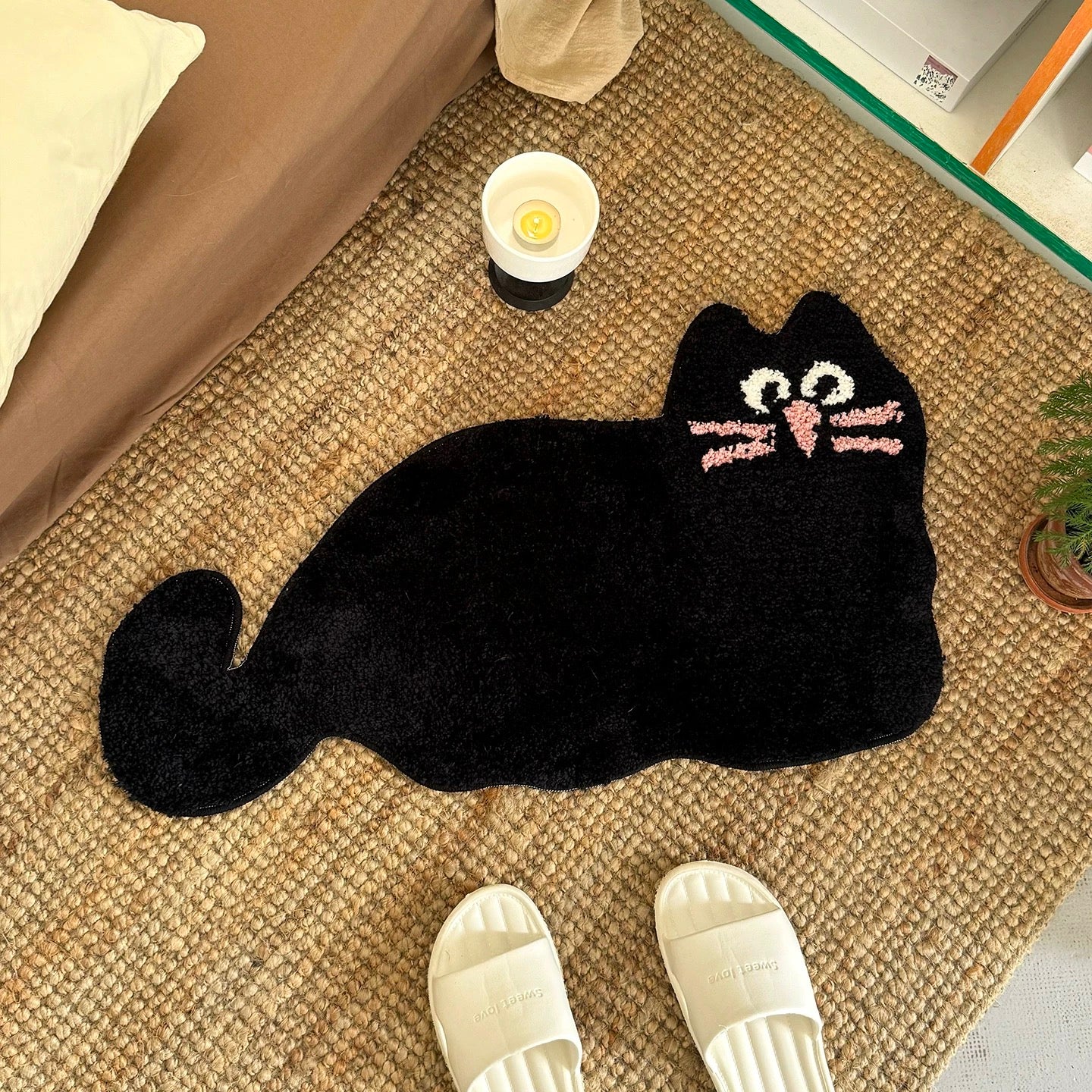 Whimsical Lazy Cat mini mat (2colors)