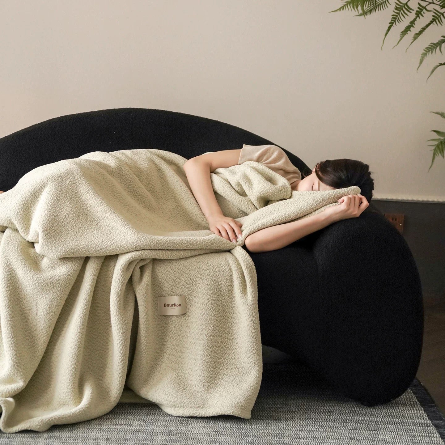 Urban Texture Sherpa Blanket (3colors)