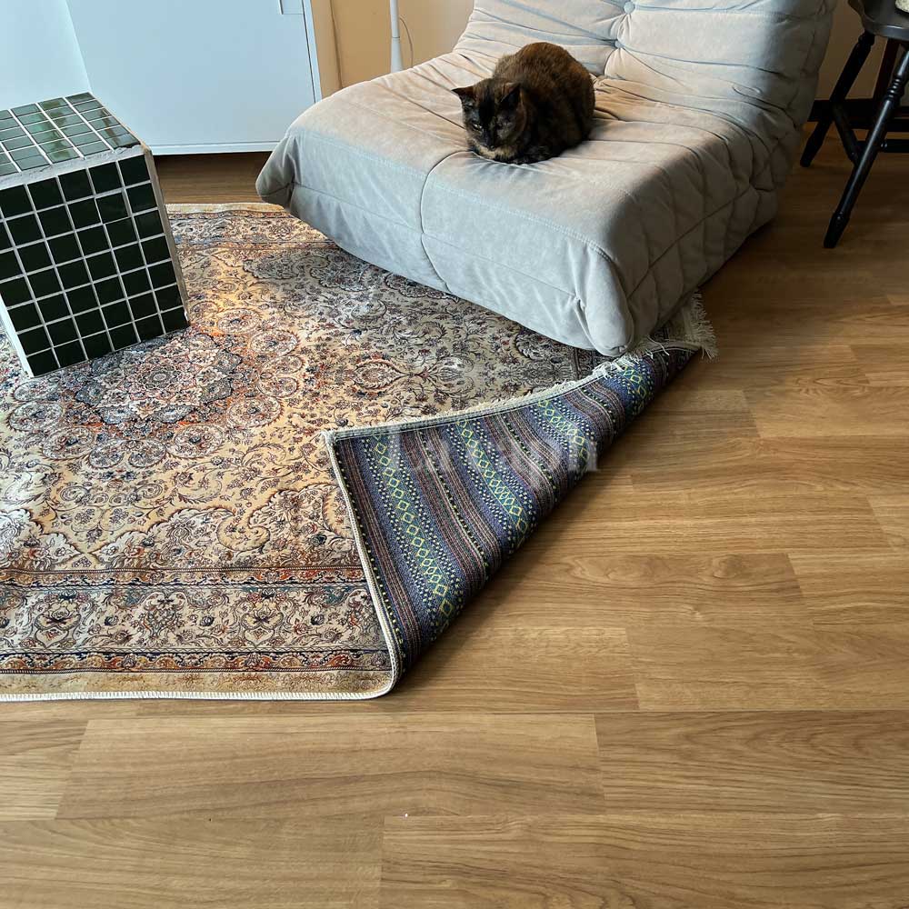 【即納】elegant floral pattern rug carpet