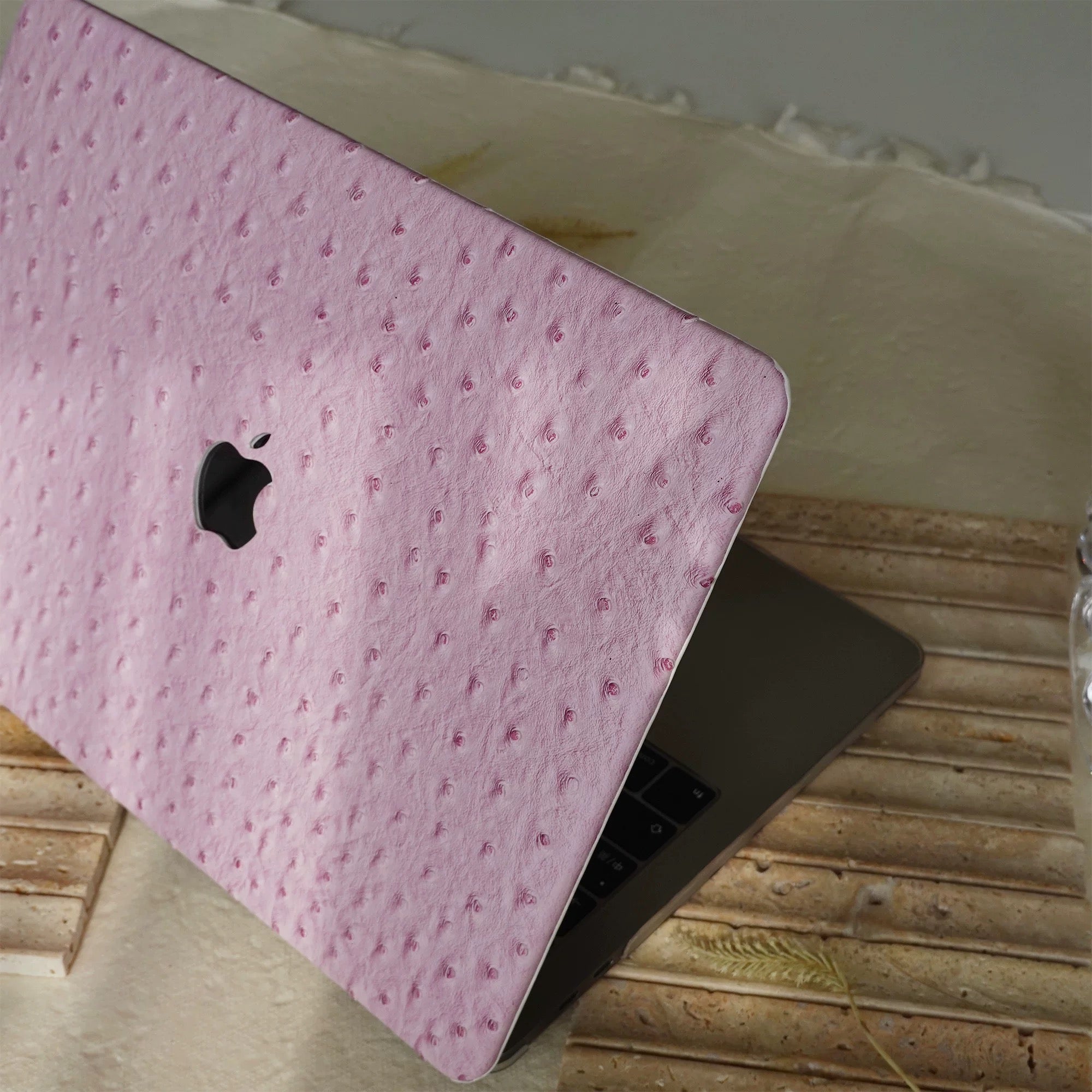 pink Ostrich MacBook Case