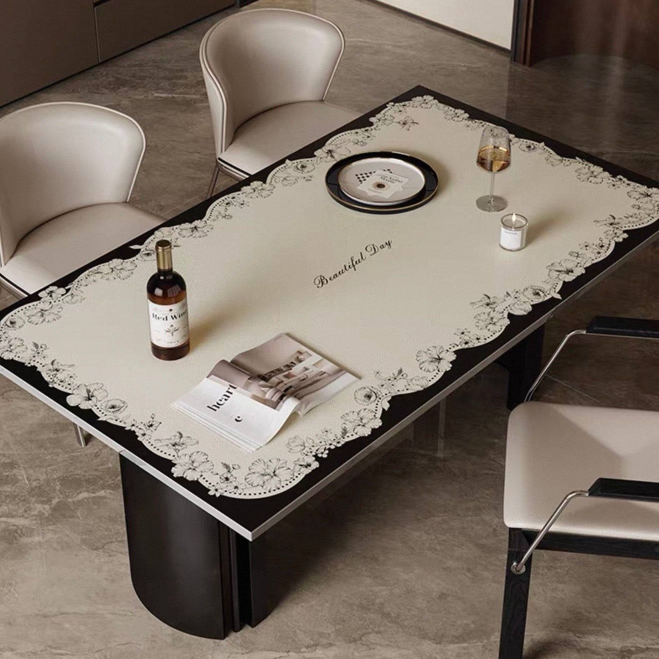 Dainty Flower Wave table mat