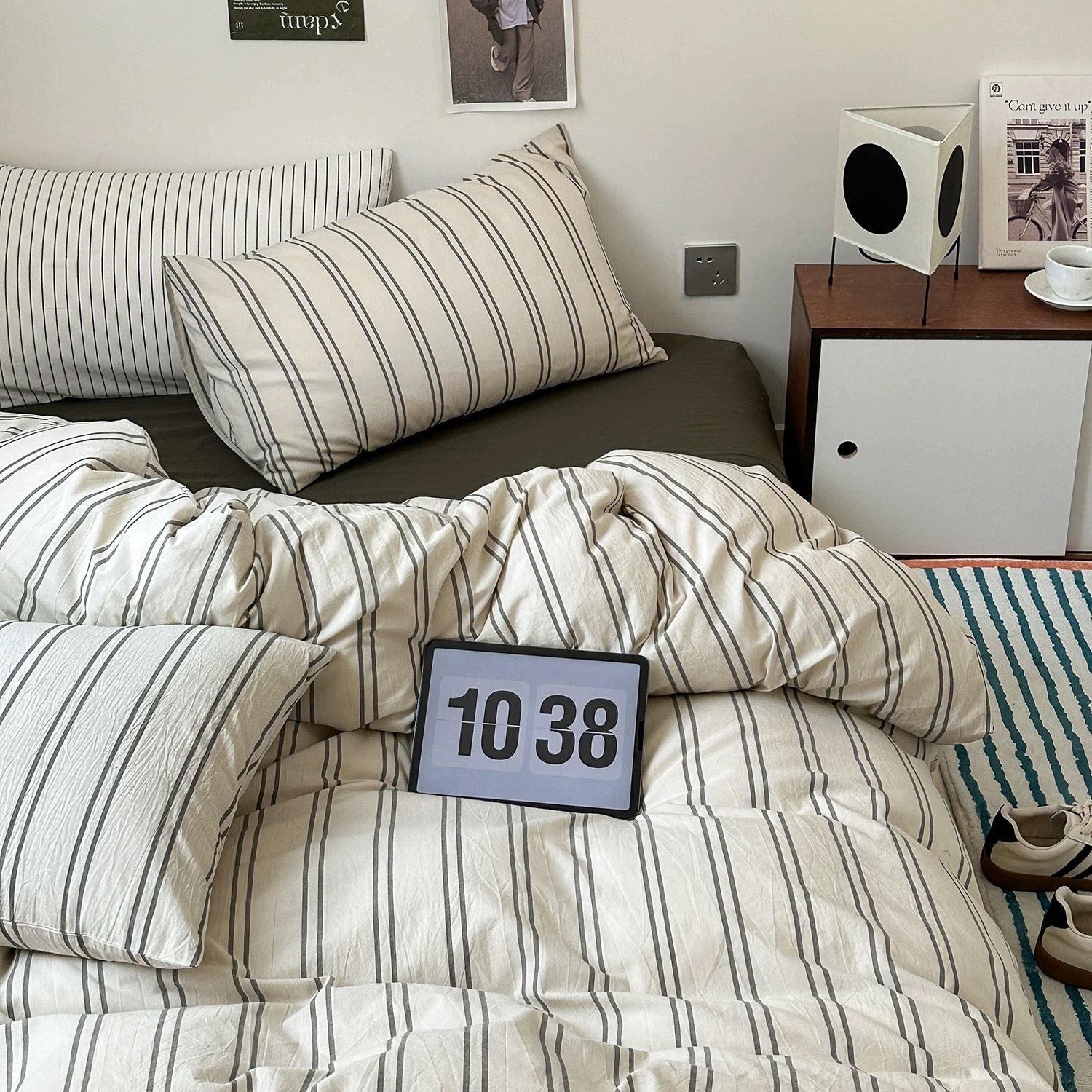 summer Cotton Striped bedlinen set (3design)