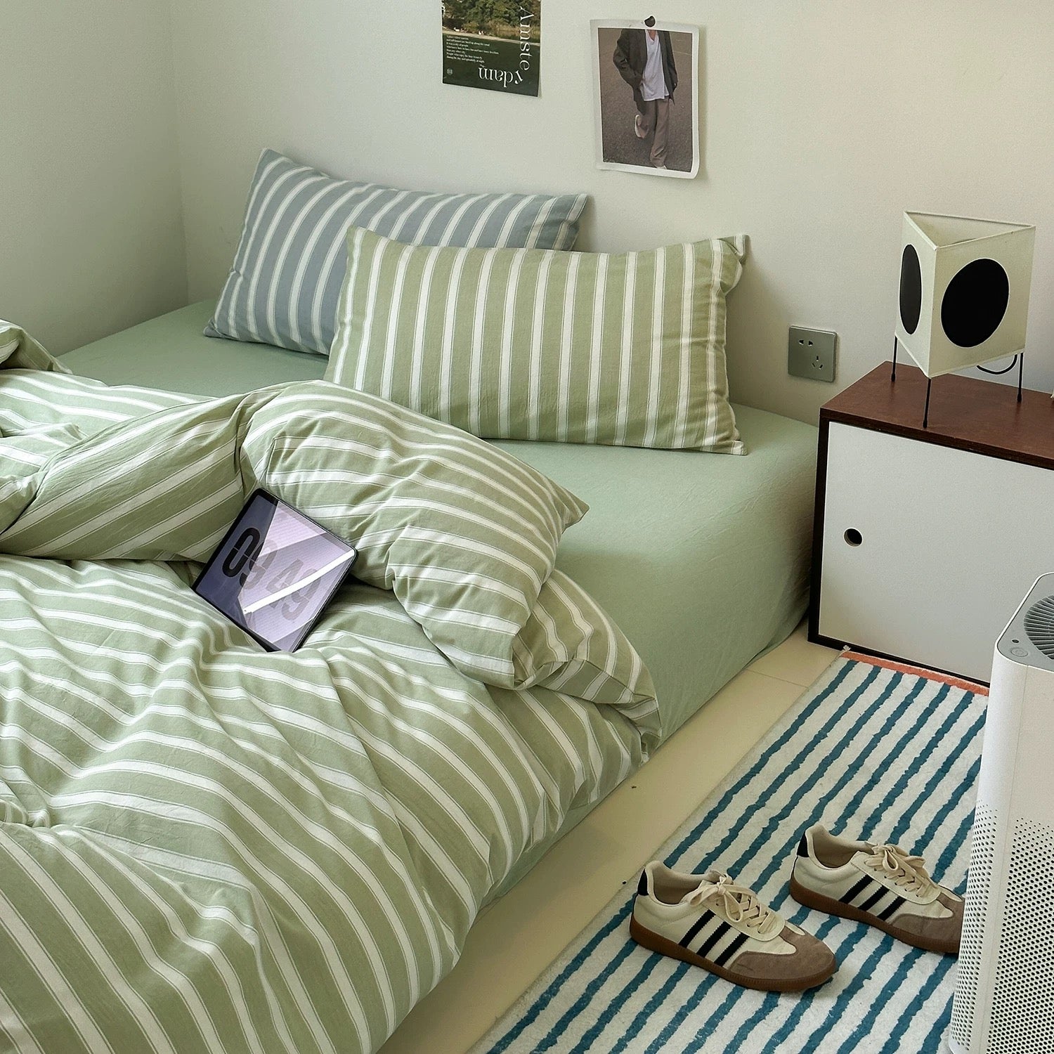summer Cotton Striped bedlinen set (3design)