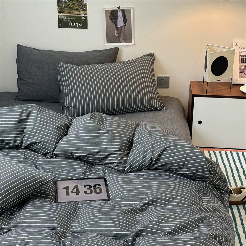 monotone Striped bedlinen set (3color)