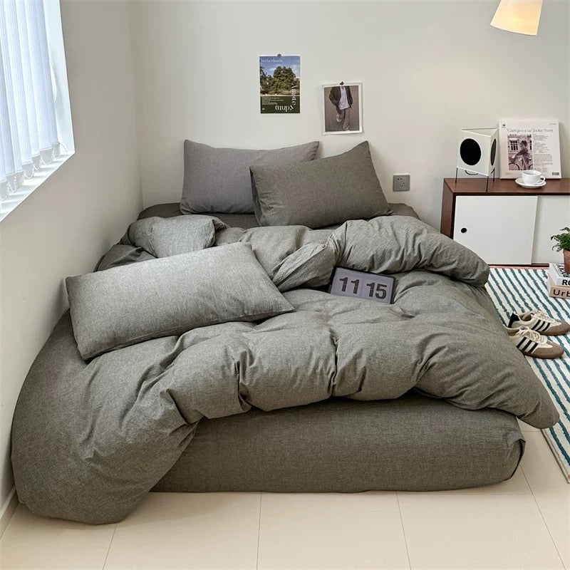 simple gray bedlinen set (3color)