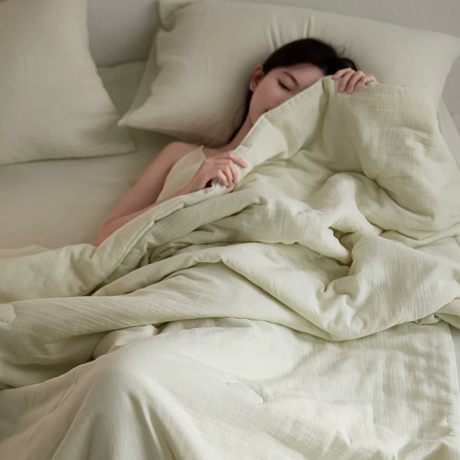 pastel cloud quilt & pillow sheets set (5colors)